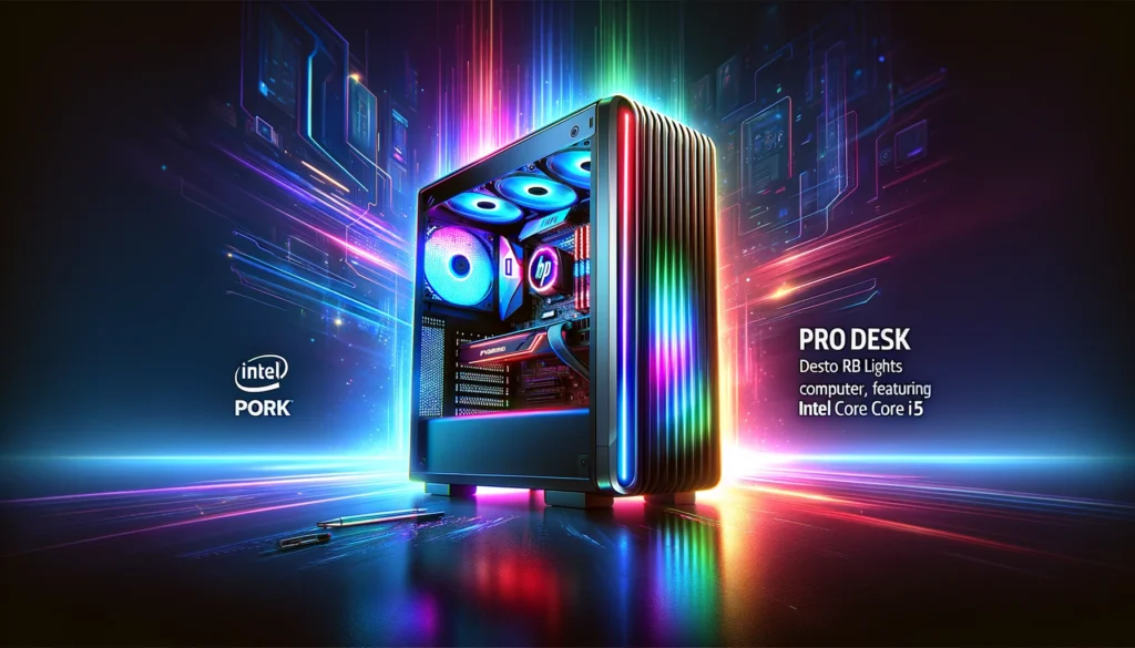 HP ProDesk Desktop RGB Lights Computer Intel Core i5
