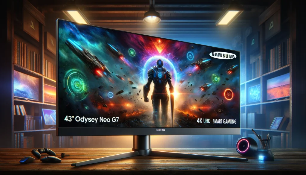 SAMSUNG 43" Odyssey Neo G7 Series 4K UHD Smart Gaming Monitor