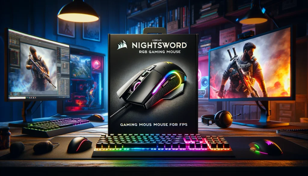CORSAIR NIGHTSWORD RGB Gaming Mouse For FPS